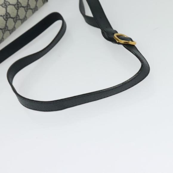 GUCCI GG Supreme Sherry Line Shoulder Bag PVC Navy Gold 904 02 084 Auth BA3022 - Picture 7 of 16